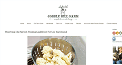 Desktop Screenshot of lifeatcobblehillfarm.com