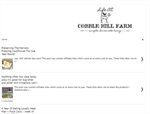Tablet Screenshot of lifeatcobblehillfarm.com